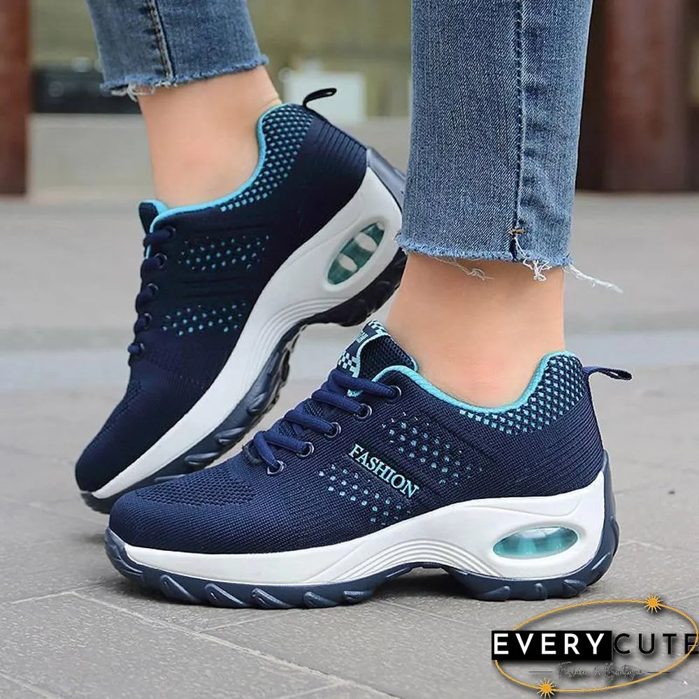 Women Platform Shoes Breathable Lightweight Sneakers For Cushion Woman Fashion Female