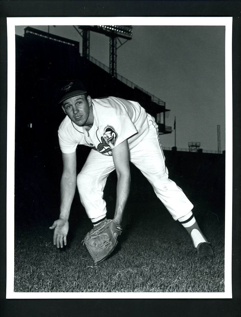 Brooks Robinson 1950s Press Original Photo Poster painting Donald Wingfield Sporting New Orioles