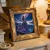 Galaxie gemme robe de soir&eacute;e dame, kit sp&eacute;cial de peinture en forme DIY partielle diamant pour adultes d&eacute;butants d&eacute;coration int&eacute;rieure peintures diamants art de pierres pr&eacute;cieuses 30x30cm
