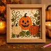 Moon & Pumpkin Glass Mosaic DIY Craft Kit &ndash; Framed Halloween Wall Art