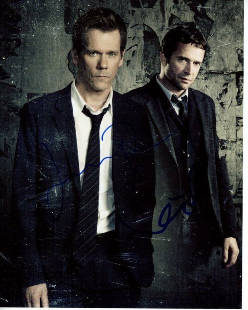 Kevin bacon and james purefoy signed the following ryan & joe 8x10 Photo Poster painting