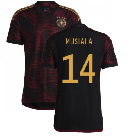 Deutschland Jamal Musiala 14 Away Tirkot WM 2022