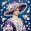 uk.everydayedeals DIY Pearl Painting With Frame - Handmade Self-Adhesive Pearls - Lady(25*25cm)