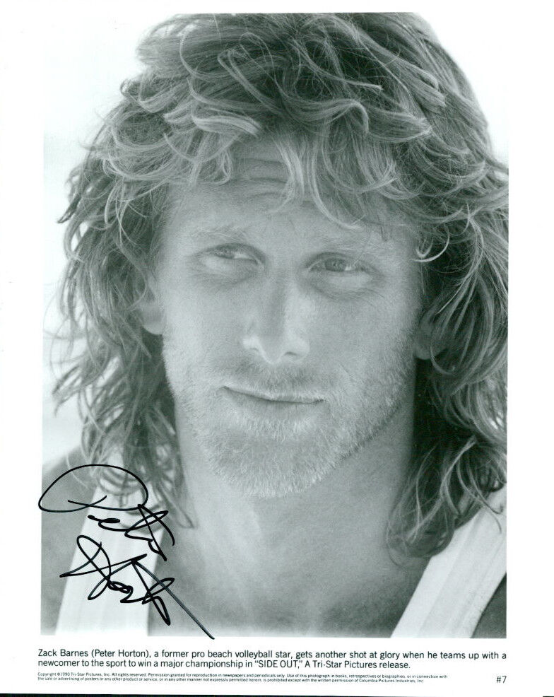 Peter Horton (Side Out) signed 8x10 Photo Poster painting COA