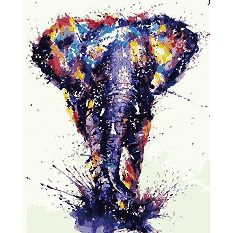Walking Elephant - Painting By Numbers - 40x50cm
