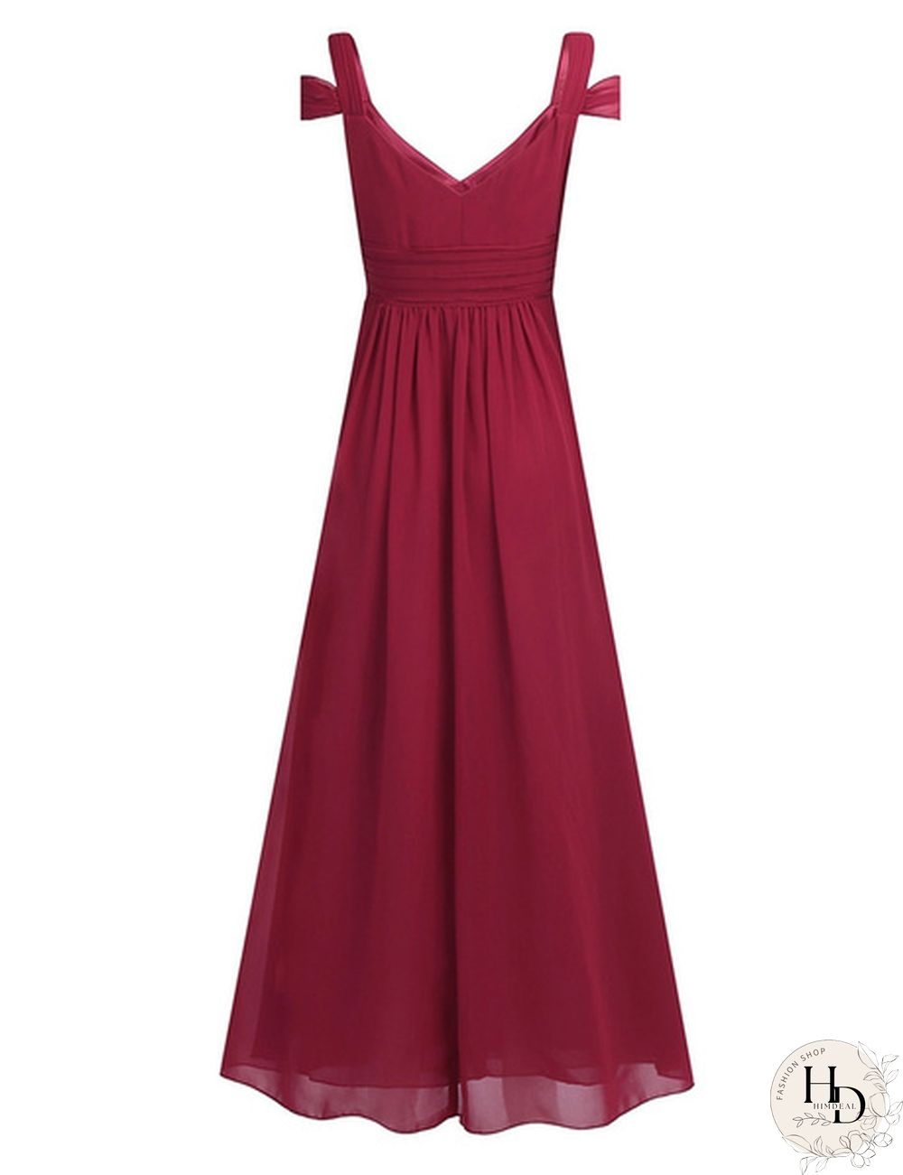 Women Ladies Side Split High-waisted Chiffon Long Bridesmaid Dress Evening Prom Gown