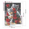 Diamond Painting-DIY Full Round Drill Flower Cat