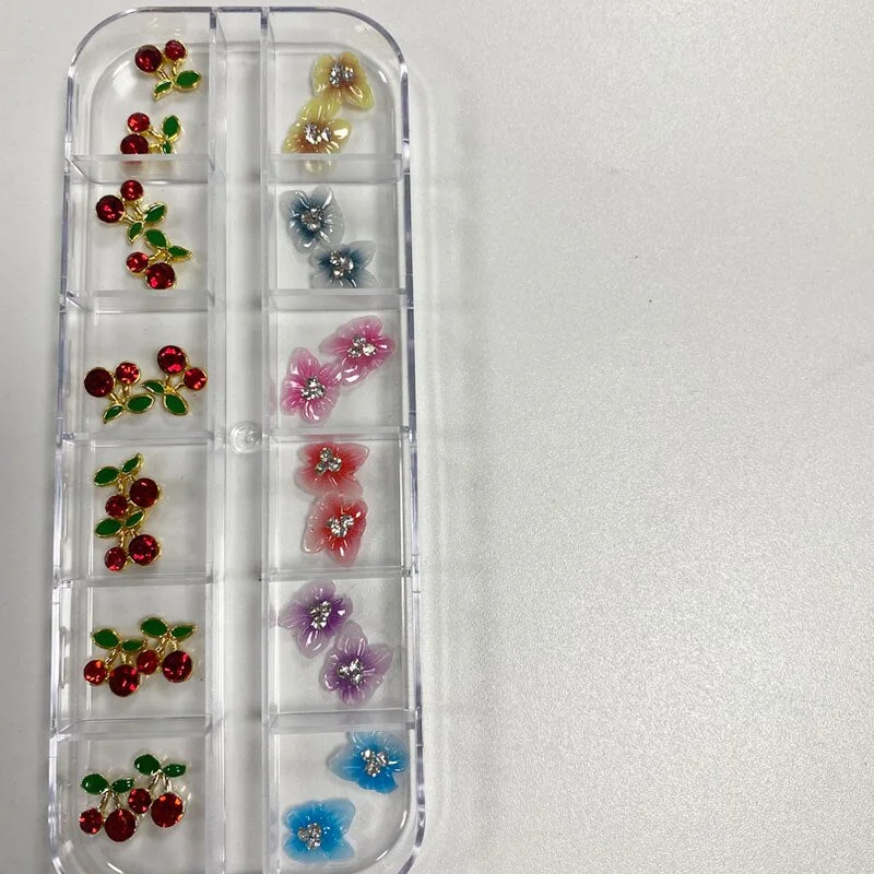 3D Nail Charms Kawaii Candy Mixed Resin For Acrylic Nail Art Tips Rhinestones Decoration Manicure Tool-Nail Inspo