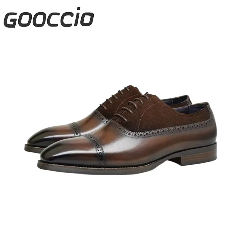 CW197 Cowhide Dress Shoes/Oxford Shoes For Men GOOCCIO   
