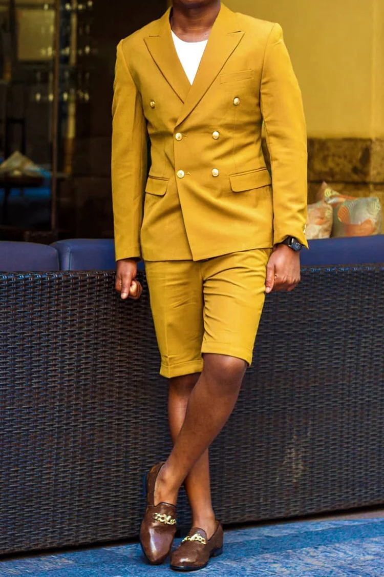 Tiboyz Outfits Leisure Blazer And Shorts Two Piece Suit