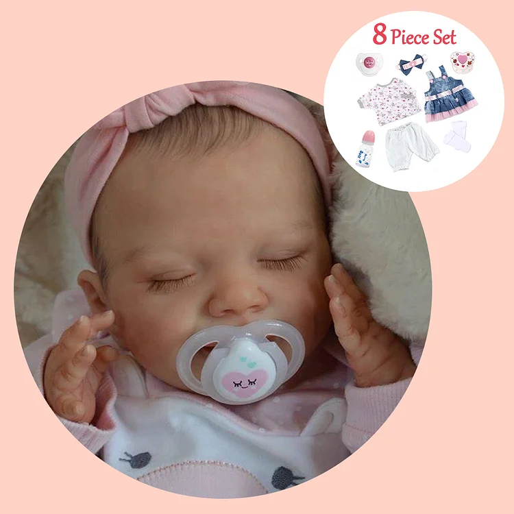 Real Mini Asleep Baby 12'' Realistic Reborn Baby Girl Sweet Truly Theresa Newly Crafted By Dollreborns®
