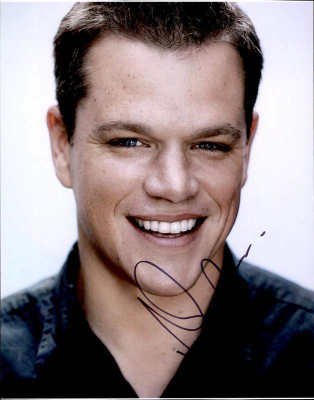 Matt Damon authentic signed celebrity 10x15 Photo Poster painting W/Cert Autographed A00019