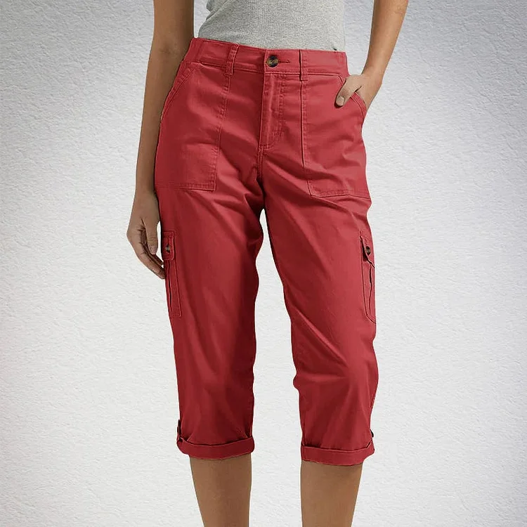 🔥Women's High Elasticity Multi-pocket Casual Shorts 
