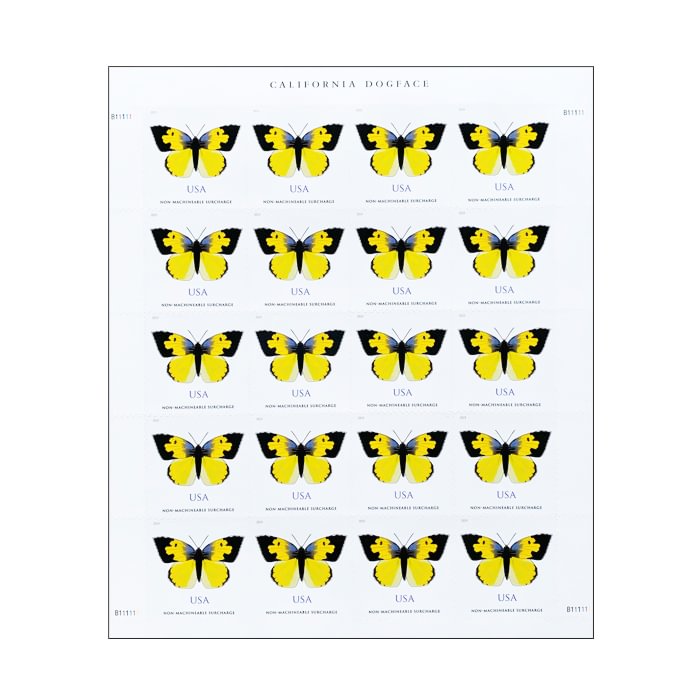 California Dogface Butterfly Stamp 2019