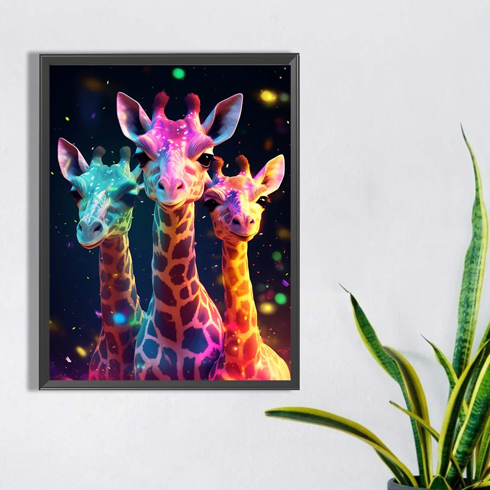 Diamond Painting - Full Round Drill - Giraffe(30*40cm)