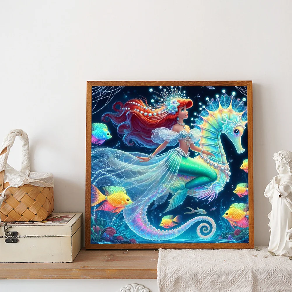 Diamond Painting - Full Round Drill - Princess Ariel(Canvas|40*40cm)