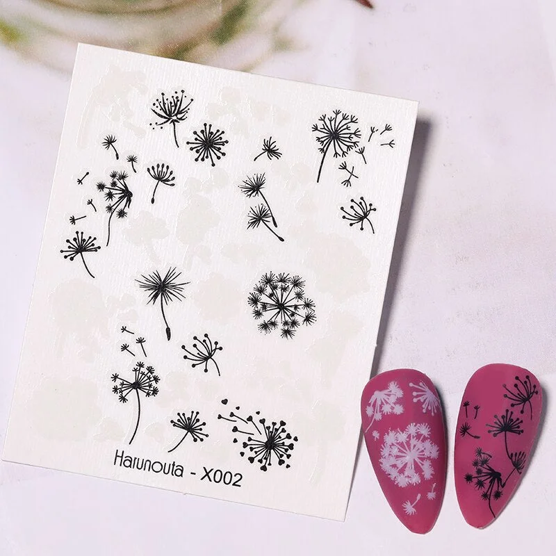 1PC Avocado/Watermelon/Orange Nail Stickers Summer Fruit Leaves Transfer Decals Sliders For Nails DIY Decoration Manicures-Nail Inspo