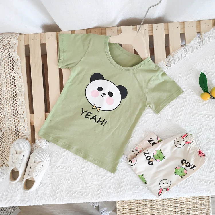 Baby Panda Tee & Shorts Set