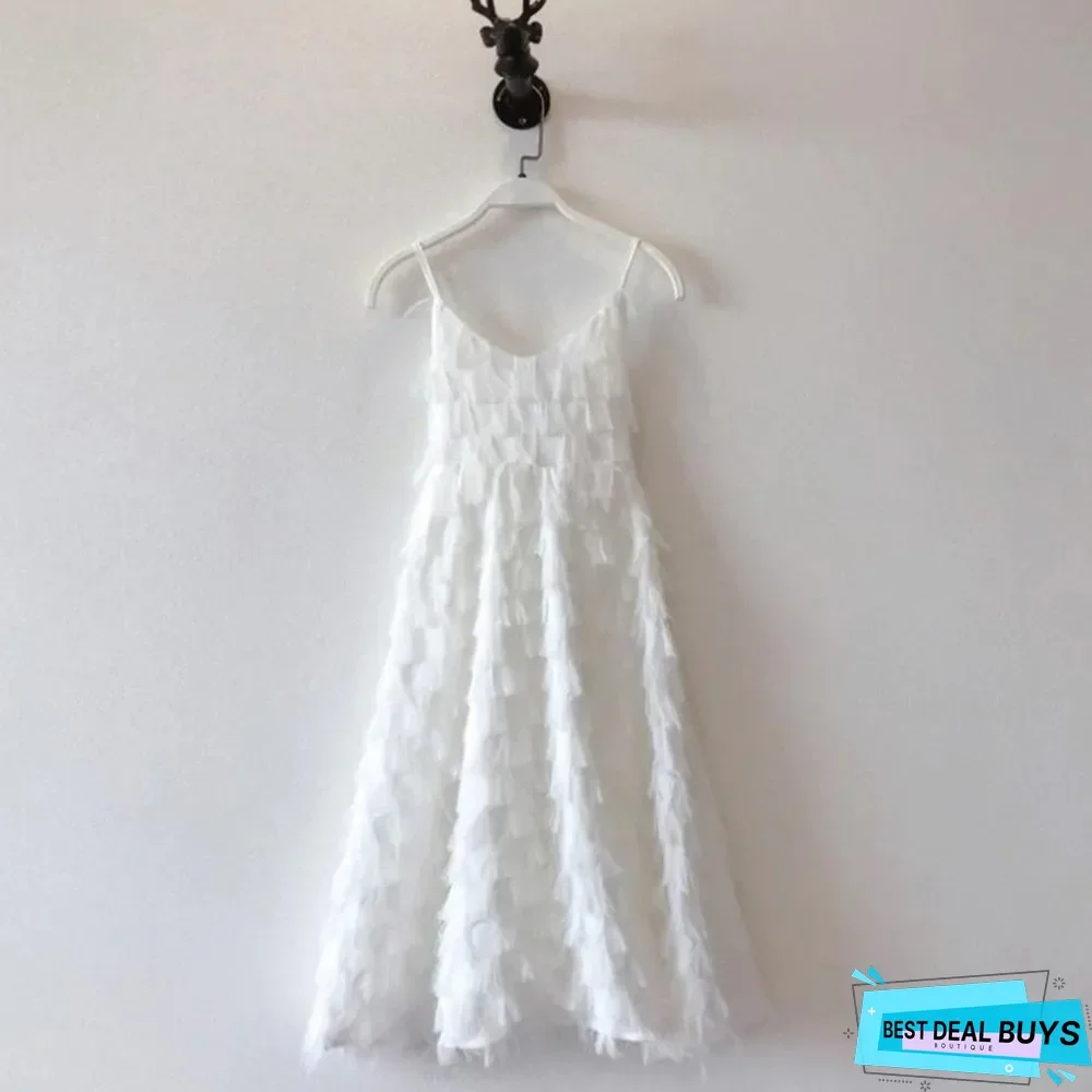 Mommy and Me elegant A Matching Dresses White Dresses