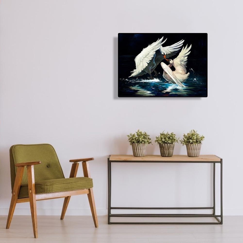 Diamond Painting - Full Round - Two Swans