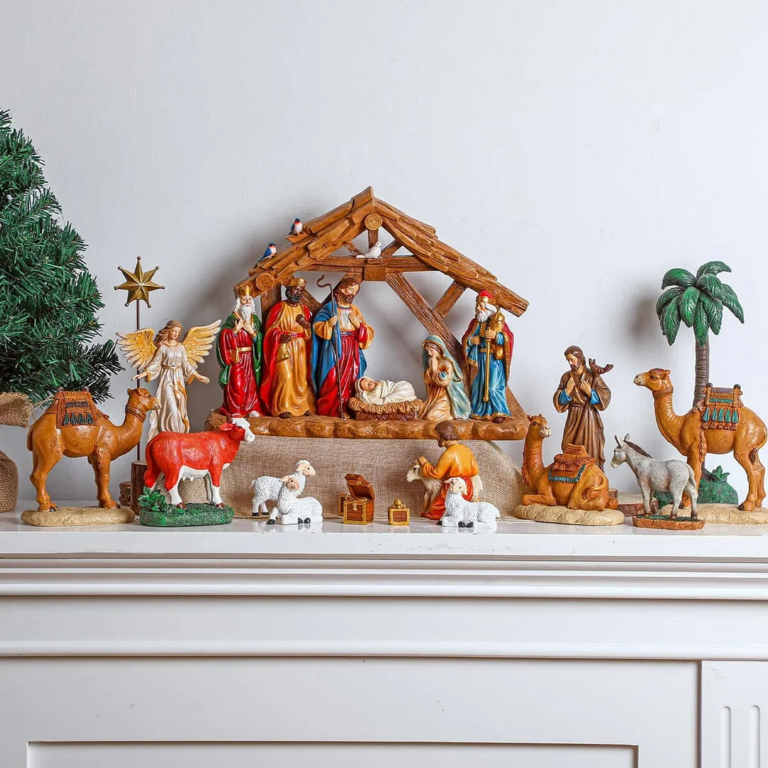 23 Pcs Christmas Nativity Set