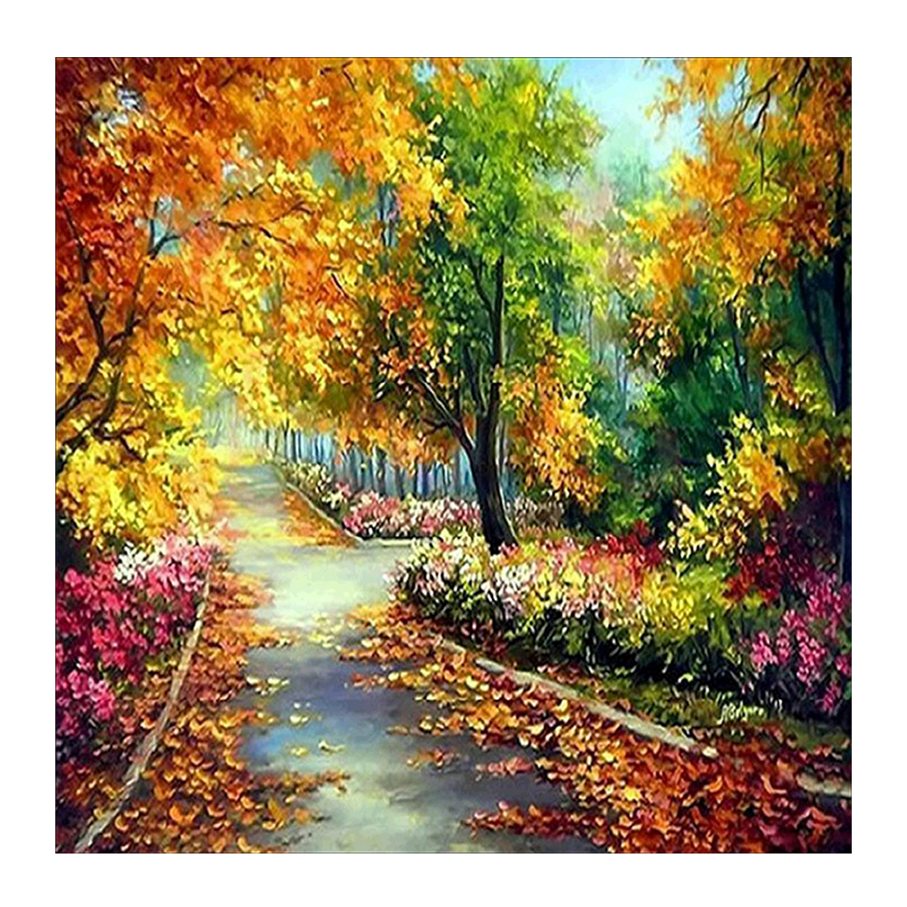 

35*30CM - Square Drill Diamond Painting - Maple Forest, 501 Original
