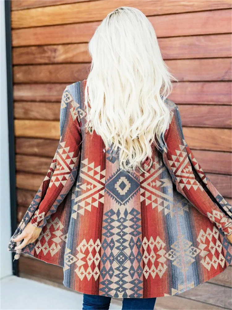 Western Ethnic Aztec Pattern Jacket