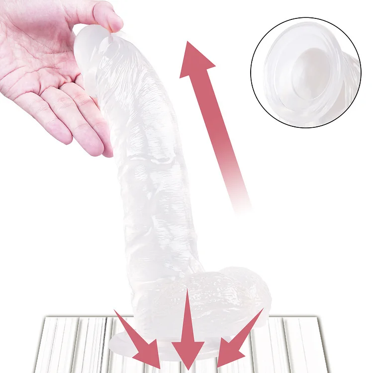 Pure Love 7.5 Inch Silicone Dildo With Suction Cup