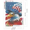 Diamond Painting-DIY Full Round Drill Eagle and Flag