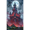 Bat Castle-11CT Stamped Cross Stitch 40*70cm/15.75*27.56in(Big Size) tapestrymarket