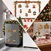 10PCS DIY Pearl Diamond Painting Christmas Fridge Magnets, Sparkling Rhinestone Refrigerator Magnet Craft Kit for Home Decor & Gifts