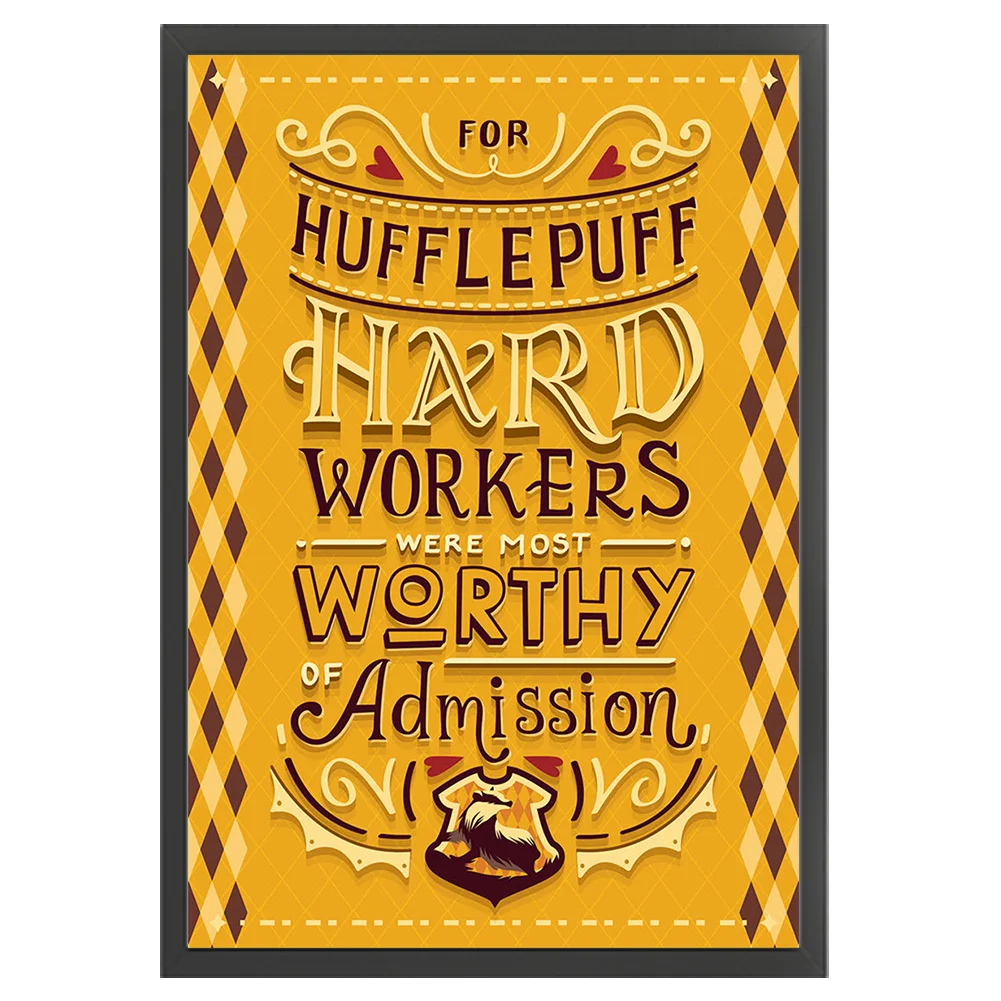 Full Embroidery cotton 11CT Print Harry Potter Academy Cross Stitch 50x70cm