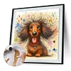 (US Only)Paint By Numbers Kit On Canvas DIY Oil Art Dachshund Picture Home Decor40x40cm