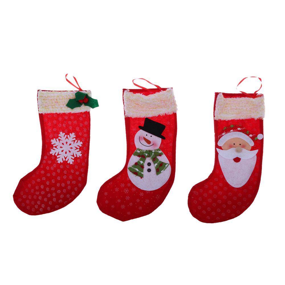 

Christmas Stockings Socks Santa Claus Candy Gift Bag Xmas Tree Decorations, Snowman., 501 Original