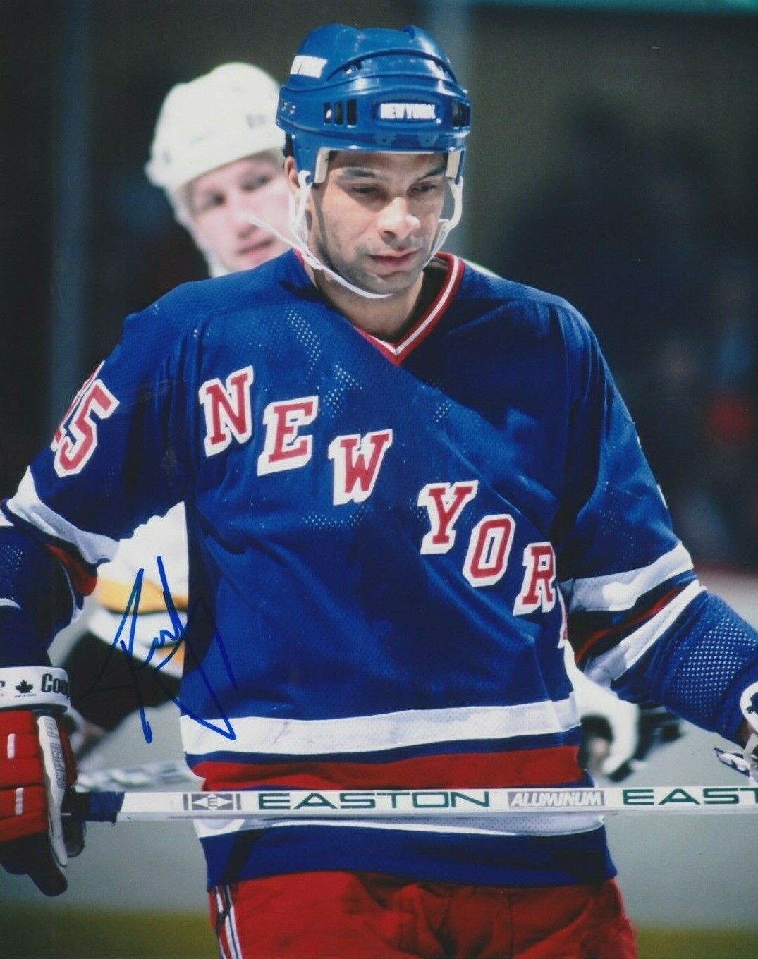 TONY MCKEGNEY autographed SIGNED NY NEW YORK RANGERS 8X10 Photo Poster painting