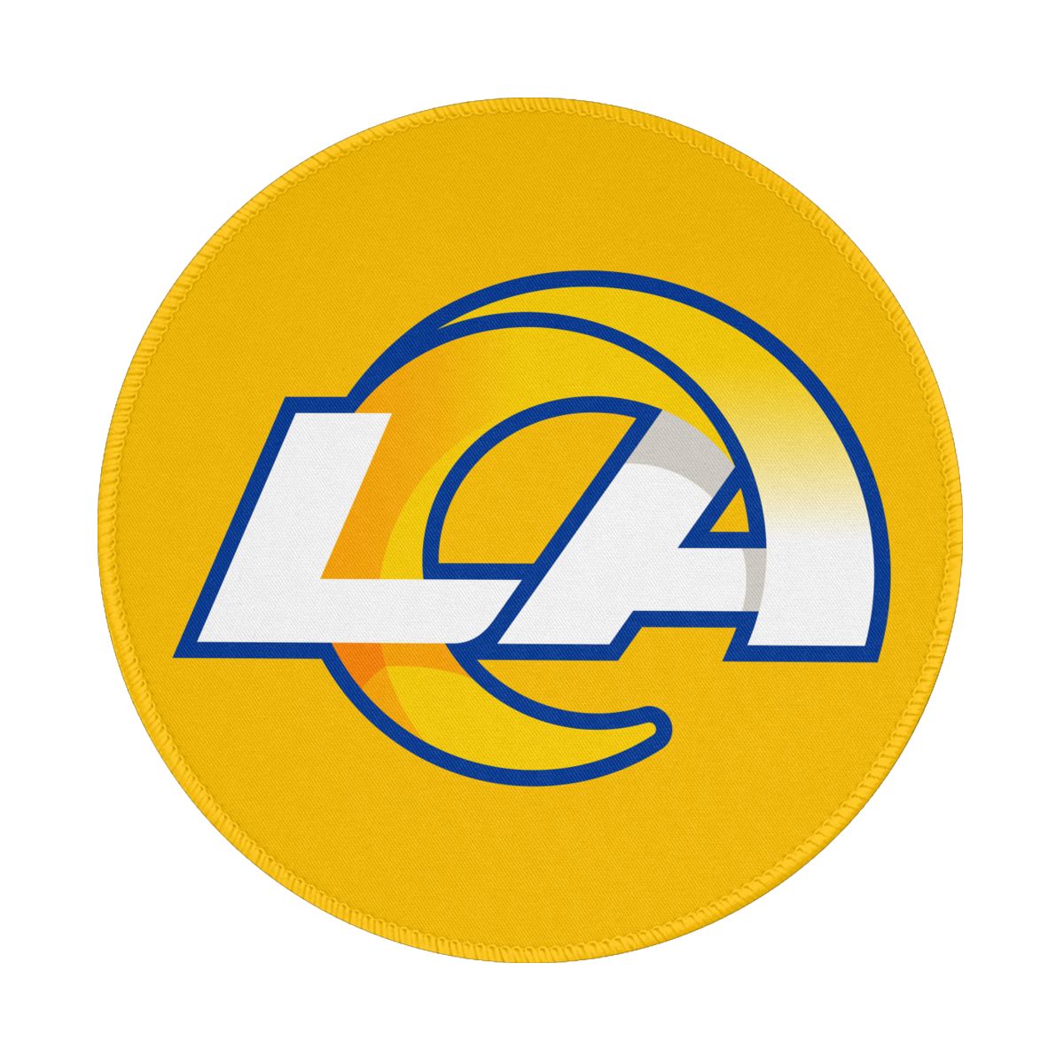 Los Angeles Rams Round Non-Slip Thick Rubber Modern Gaming Mousepad