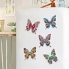 8Pcs Butterfly Diamond Painting Fridge Magnet Diamond Art Magnets Decals Kit
