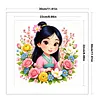 Mulan Full 18CT DIY Stamped Needlework Embroidery Kit 11.81x11.81inch Embroidery Needlepoint Starter Kits Cross Stitch Art and Crafts Kits for Beginners Adults Home Decor
