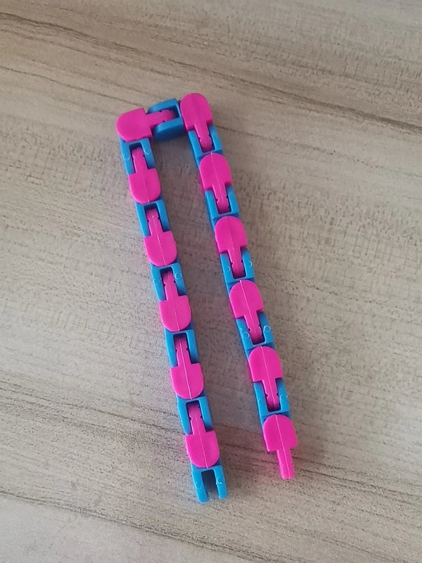 24-section Bicycle Plastic Chain Track Decompression Toy