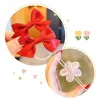 Cute Flower Gauze Plaid Bowknot Hair Bands for Kids