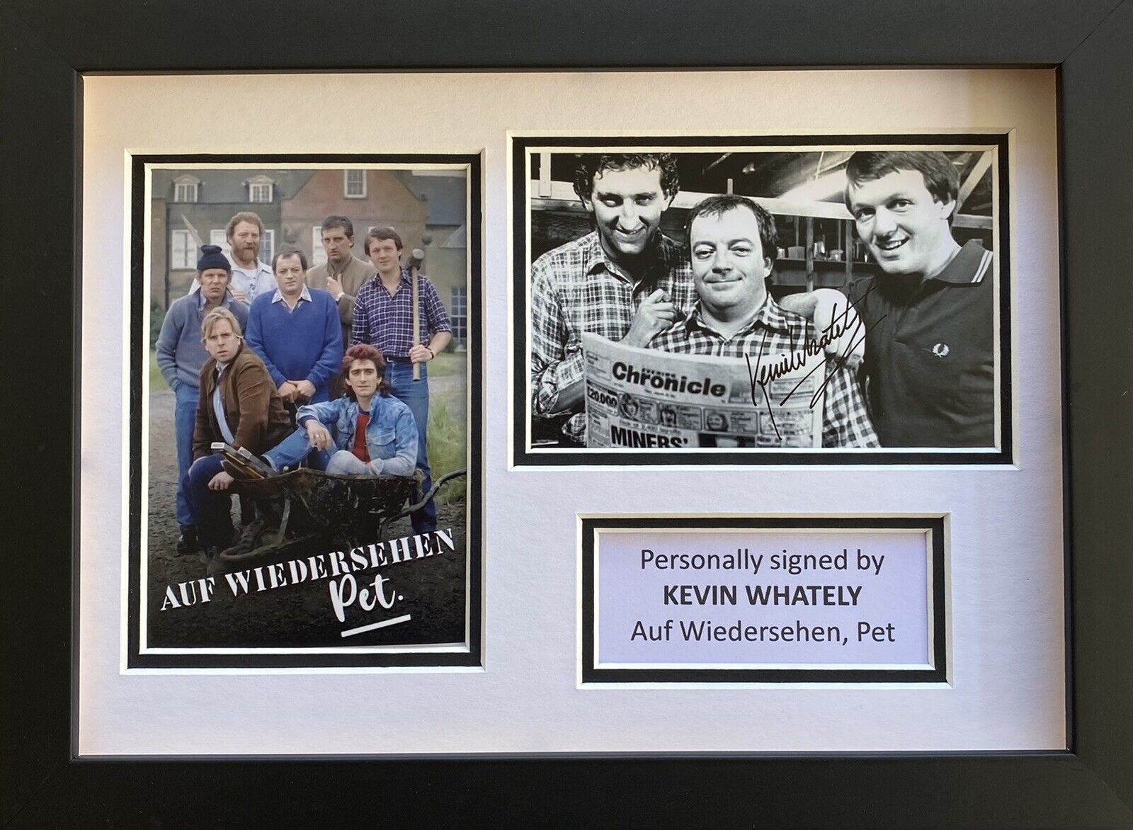 Kevin Whately Hand Signed Auf Wiedersehen Pet Photo Poster painting In A4 Frame Display