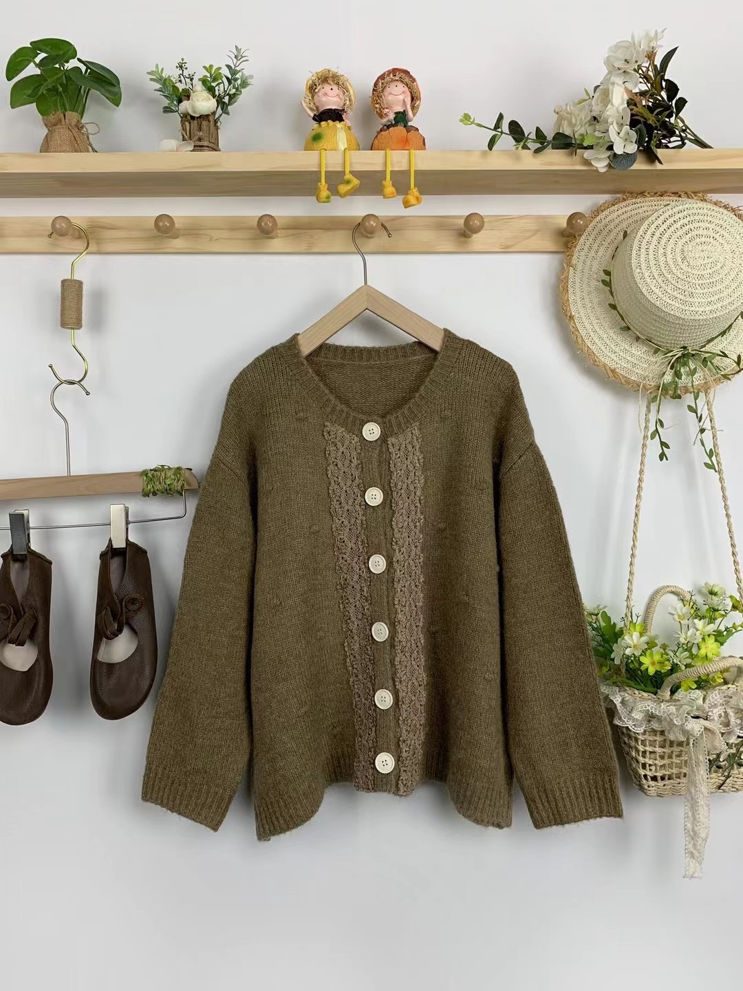 Chicfifth Sweater Women Winter Long Sleeve High Quality Autumn Vintage Top Knitted Cardigan