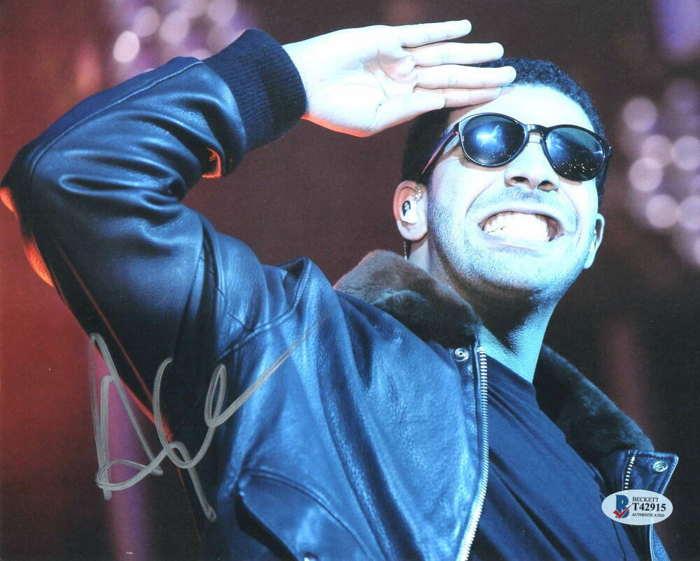 DRAKE SIGNED AUTOGRAPH 8x10 Photo Poster painting - IF YOU'RE READING THIS IT'S TOO LATE BECKETT