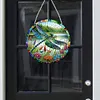 (Upgrade Size)DIY Double Sided Effect Diamond Painting Hanging Pendant Kit (Dragonfly)