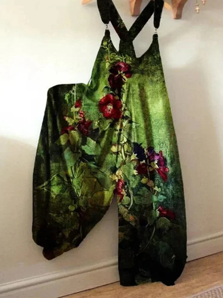 CASUAL FLORAL ONE PIECE JUMPSUIT