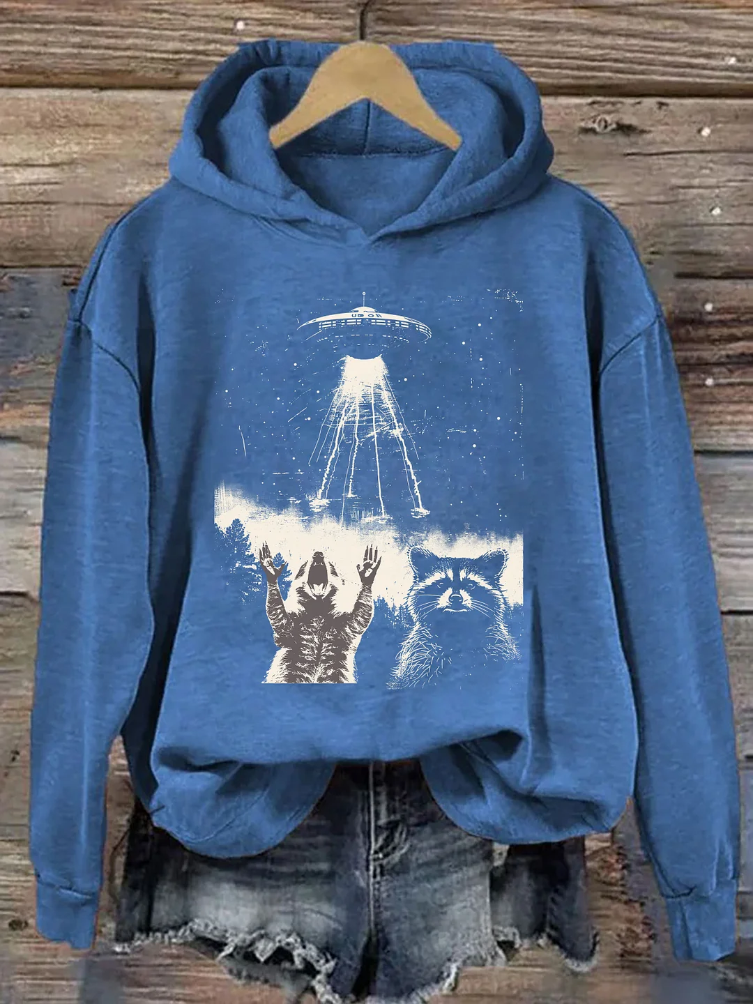 Raccoon UFO Hoodie