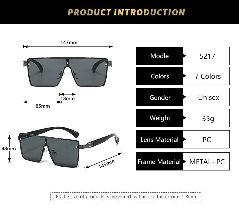 Basic Minimalist Geometric Pc Square Full Frame Women’s Sunglasses