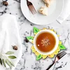 10pcs DIY Anti Slip Sunflower Coasters Stackable Creative for Tabletop Protection