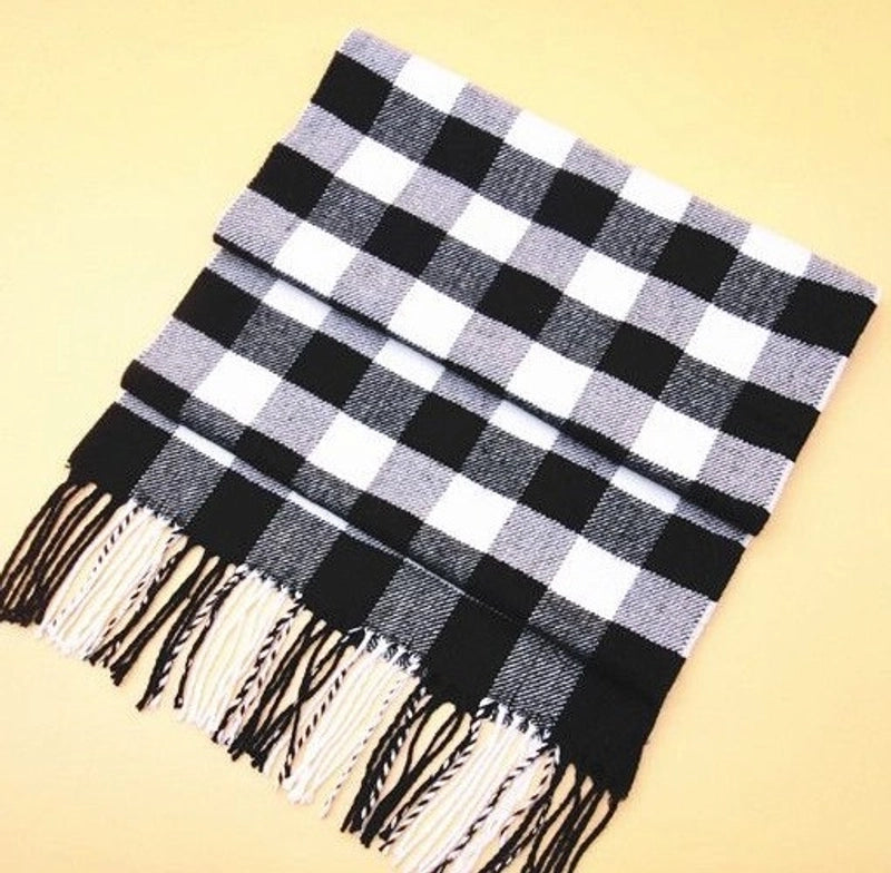 Autumn And Winter New Men’s Scarf Warm Korean Style British Plaid Cashmere Versatile Classic Men’s And Women’s Student Scarf