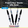 TrendsAuto Bilstein 5100 Series Set of Front & Rear Shocks fits 2010-2024 4Runner with 0-2" Rear Lift | Provides 0-2.5" Front Lift | Includes TrendsAuto Decal | 24-328258 33-313146